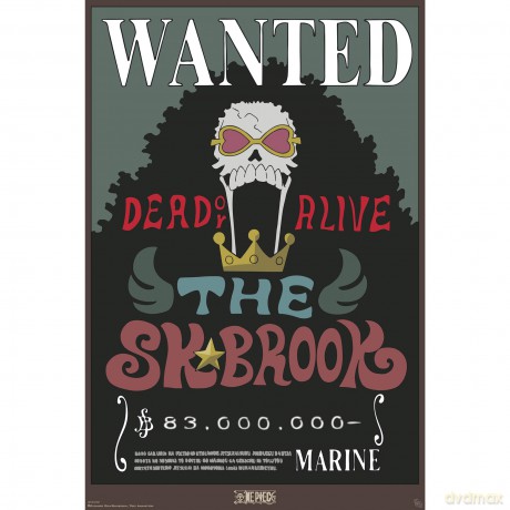 ONE PIECE - Poster Maxi 91.5x61 - Wanted Brook