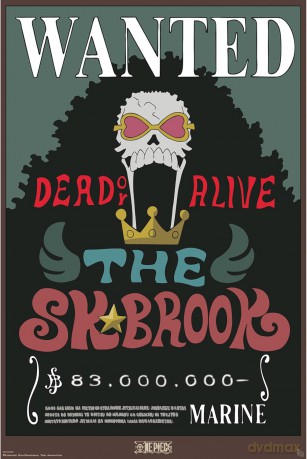 ONE PIECE - Poster Maxi 91.5x61 - Wanted Brook