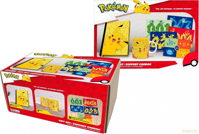 Kubek + notaes + widokówka POKEMON - Pck A5 Notebook + Mug320ml + Postcards Pikachu