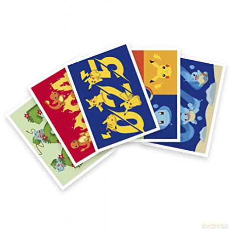 POKEMON - Postcards - Gen 1 starters x5 (14,8x10,5)