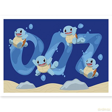 POKEMON - Postcards - Gen 1 starters x5 (14,8x10,5)