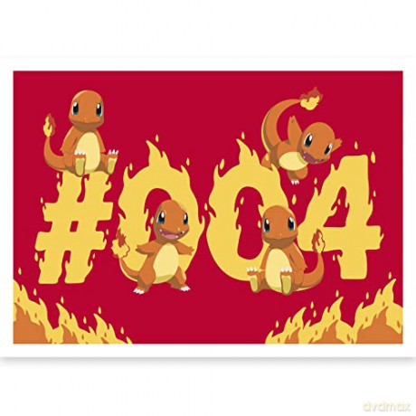 POKEMON - Postcards - Gen 1 starters x5 (14,8x10,5)