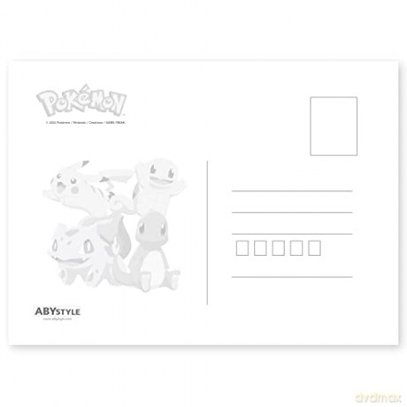 POKEMON - Postcards - Gen 1 starters x5 (14,8x10,5)