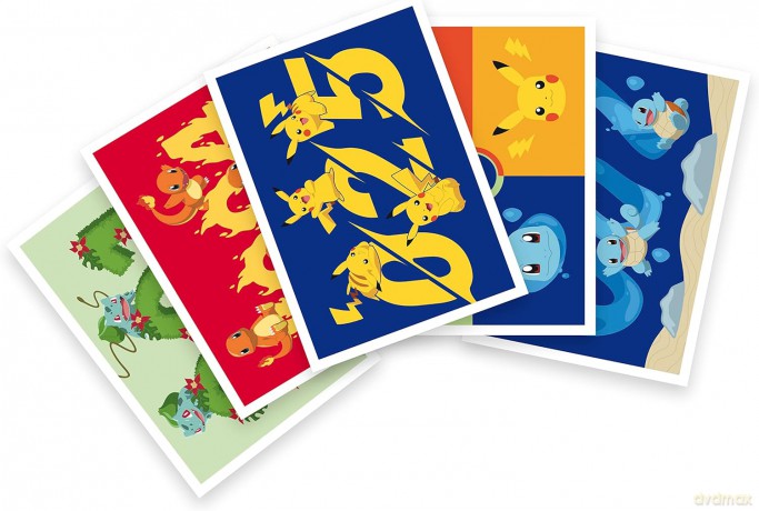 POKEMON - Postcards - Gen 1 starters x5 (14,8x10,5)