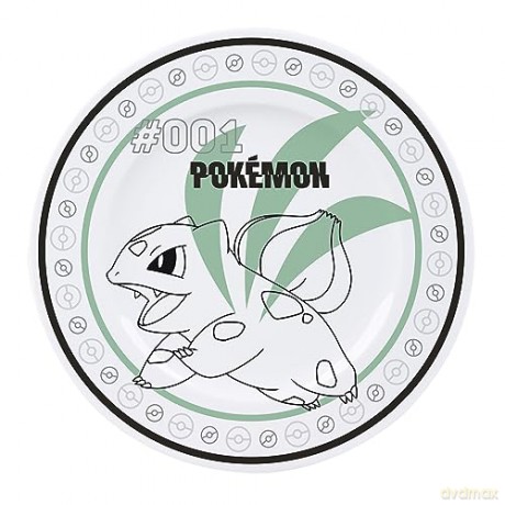 POKEMON - Set of 4 Plates - Starters + Pikachu
