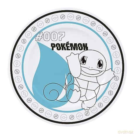 POKEMON - Set of 4 Plates - Starters + Pikachu