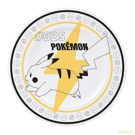 POKEMON - Set of 4 Plates - Starters + Pikachu