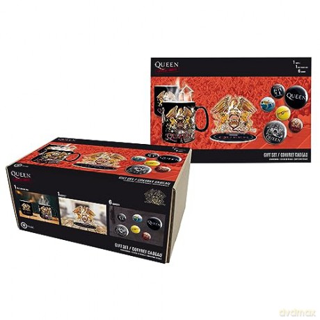 QUEEN - Pck Kubek Heat Change 320ml + Acryl + Badge Pack Mix