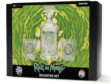 RICK AND MORTY - Set Decanter + 2 glass Characters