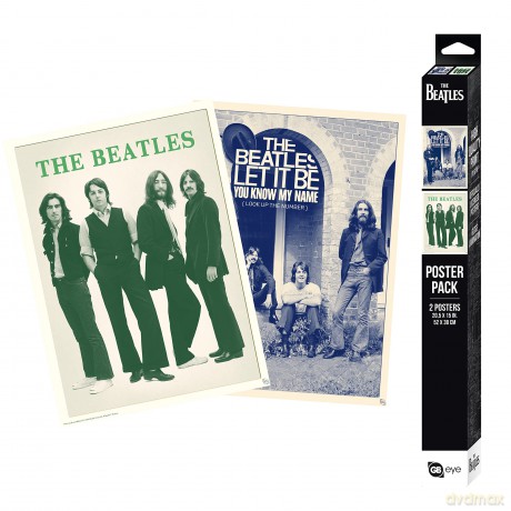 THE BEATLES - Set 2 Posters Chibi 52x38 - The Beatles