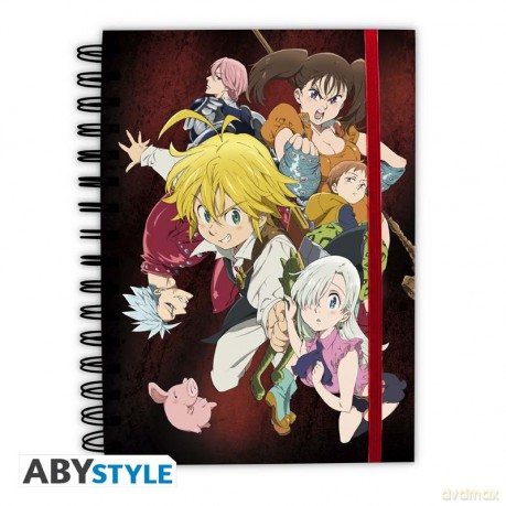 THE SEVEN DEADLY SINS - Notebook Spirale Meliodas and the Sins