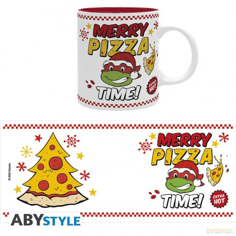 TMNT - Kubek - 320ml  MERRY PIZZA TIME!