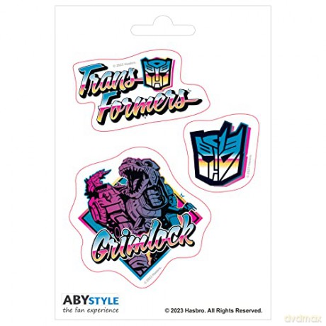 TRANSFORMERS - Stickers - 16x11cm/ 2 sheets - Vaporwave