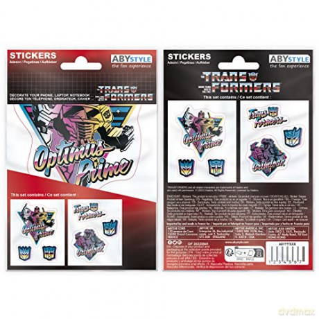 TRANSFORMERS - Stickers - 16x11cm/ 2 sheets - Vaporwave