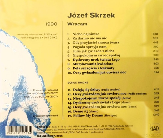 Józef Skrzek: Wracam [CD]