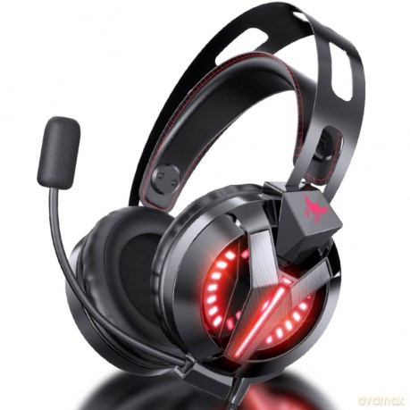 ONIKUMA M180 Pro Słuchawki gamingowe nauszne LED Czarny