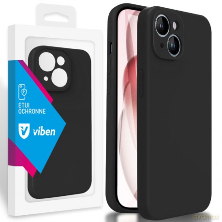 VIBEN Etui Obudowa Liquid iPhone 15 Czarny