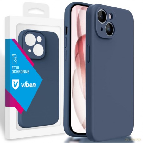 VIBEN Etui Obudowa Liquid iPhone 15 Niebieski