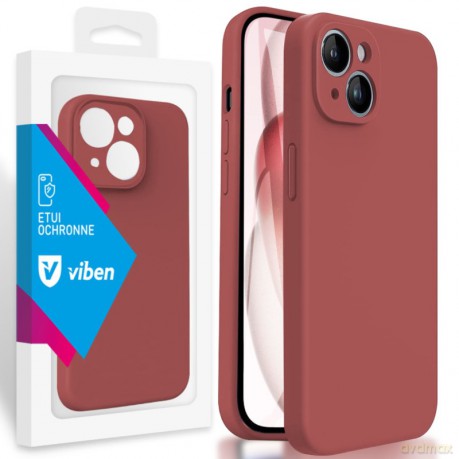 VIBEN Etui Obudowa Liquid iPhone 15 Plus Czerwony