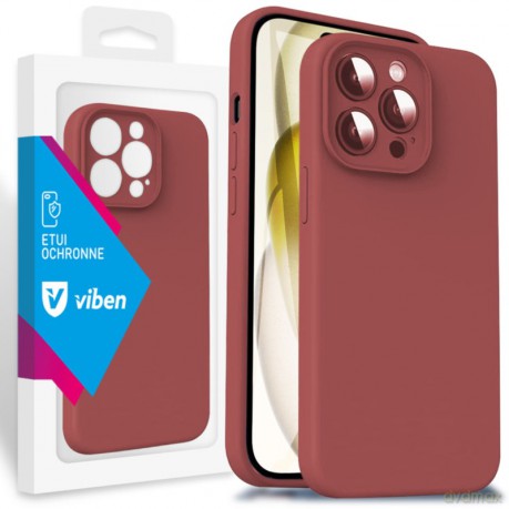 VIBEN Etui Obudowa Liquid iPhone 15 Pro Czerwony