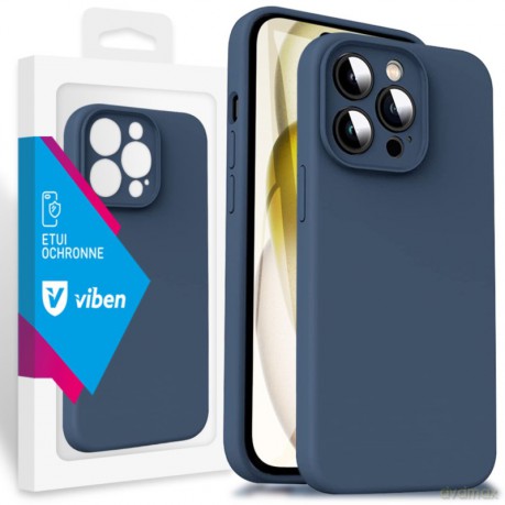VIBEN Etui Obudowa Liquid iPhone 15 Pro Max Niebieski