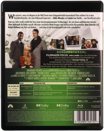 Trading Places (Nieoczekiwana zmiana miejsc) [Blu-Ray 4K]+[Blu-Ray]