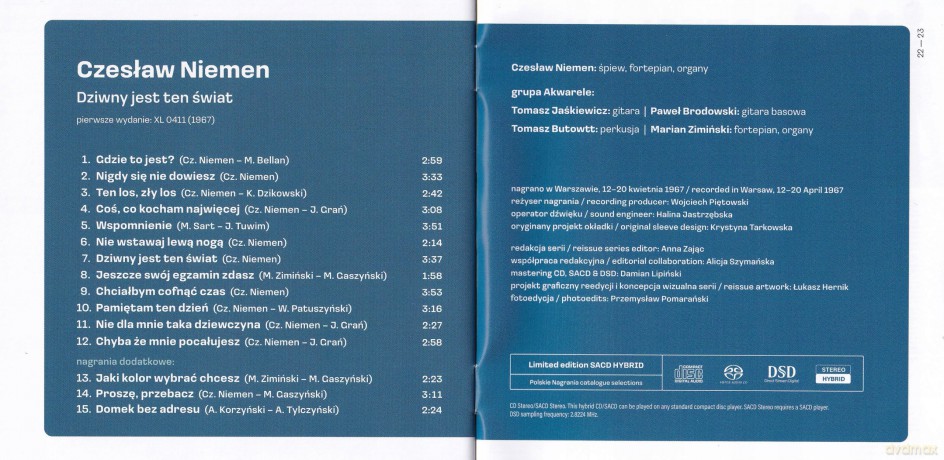 Czeslaw Niemen: Dziwny Jest Ten Świat [SACD]