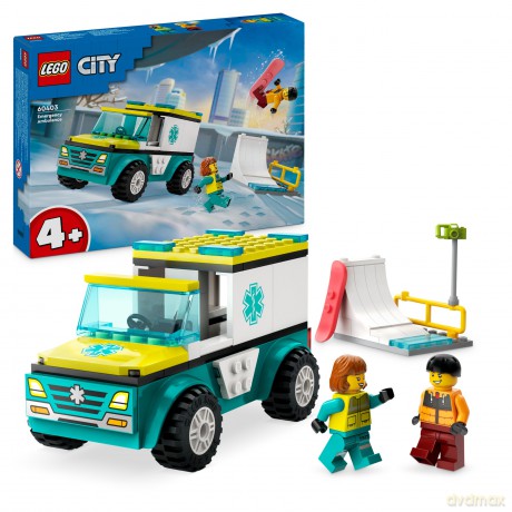 LEGO City Ambulans i Snowboardzista (60403) [KLOCKI]