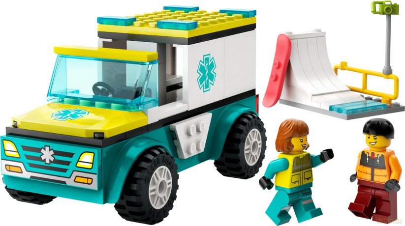 LEGO City Ambulans i Snowboardzista (60403) [KLOCKI]
