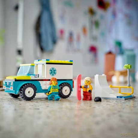 LEGO City Ambulans i Snowboardzista (60403) [KLOCKI]