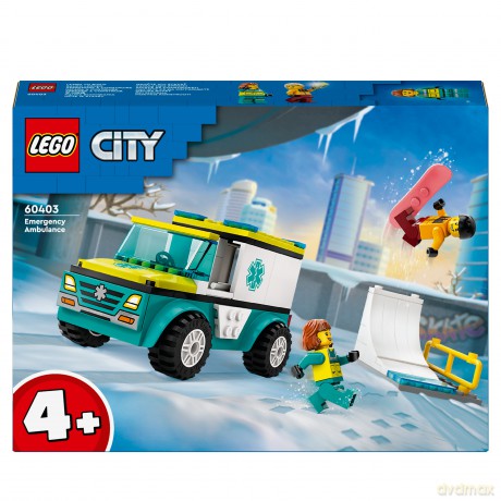 LEGO City Ambulans i Snowboardzista (60403) [KLOCKI]