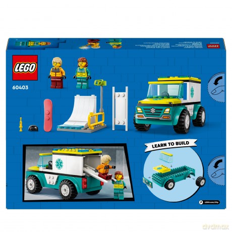 LEGO City Ambulans i Snowboardzista (60403) [KLOCKI]