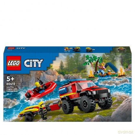 LEGO City Wóz strażacki z łodzią ratunkową (60412) [KLOCKI]
