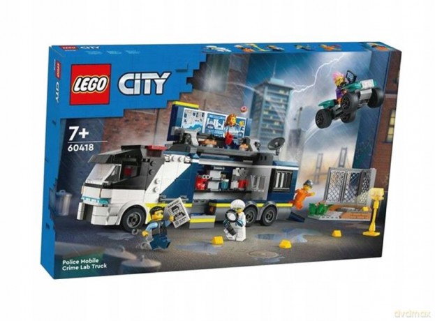 LEGO City Ciężarówka policyjna z laboratorium (60418) [KLOCKI]