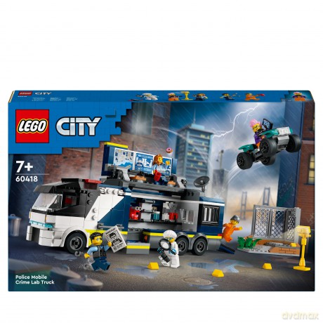 LEGO City Ciężarówka policyjna z laboratorium (60418) [KLOCKI]