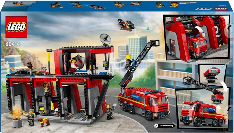 LEGO City Straż Pożarna z pojazdem (60414) [KLOCKI]