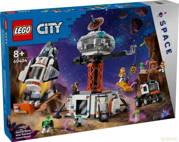 LEGO City Kosmiczna baza z panelem do wystrzału rakiety (60434) [KLOCKI]