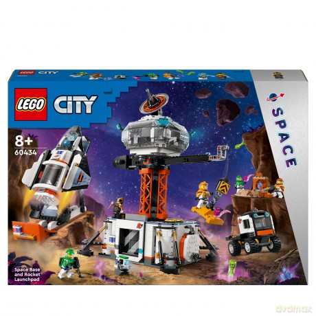 LEGO City Kosmiczna baza z panelem do wystrzału rakiety (60434) [KLOCKI]