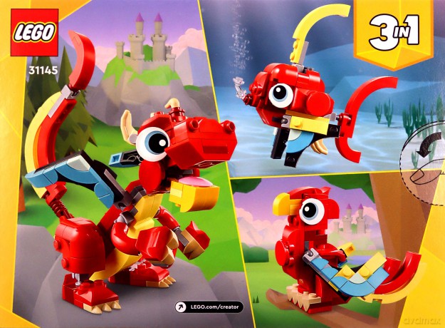 LEGO Creator Czerwony smok (31145) [KLOCKI]