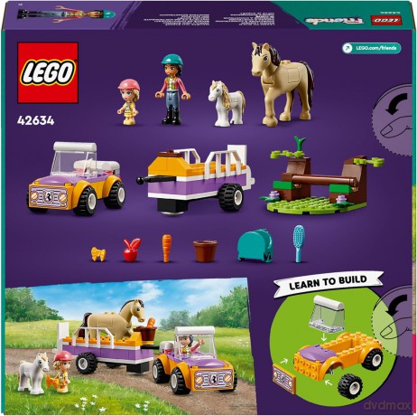 LEGO Friends Przyczepka dla konia i kucyka (42634) [KLOCKI]