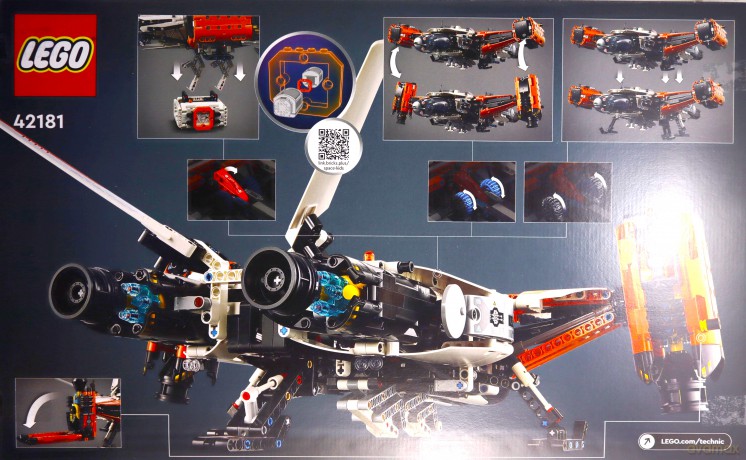 LEGO Technic Ciężki transportowiec orbitalny LT81 (42181) [KLOCKI]