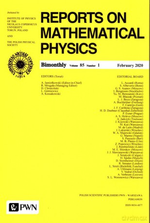 Raport on Mathematical Physics 85/1 Polska [KSIĄZKA]