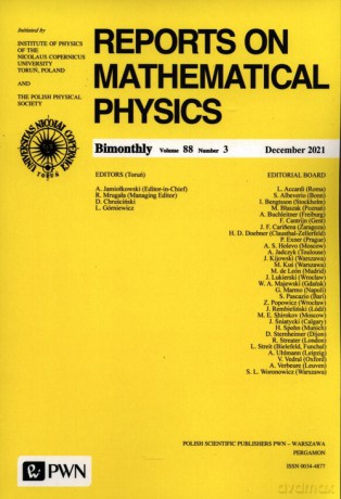 Report On Mathematical Physics 88/3 [KSIĄZKA]