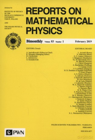 Reports on Mathematical Physics 83/1 [KSIĄZKA]