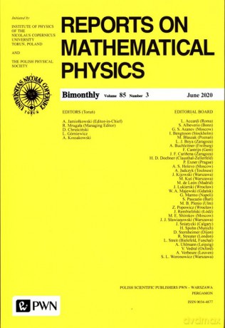 Reports on Mathematical Physics 85/3 Polska [KSIĄZKA]