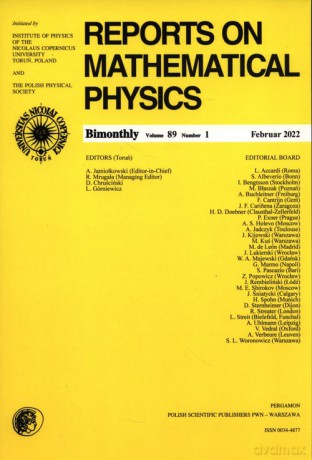 Reports on Mathematical Physics 89/1 [KSIĄZKA]