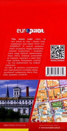 Łódź. Foliowany plan miasta w skali 1:24 500 [KSIĄŻKA]