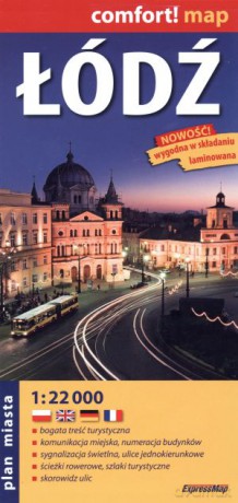 Łódź. Laminowany plan miasta w skali 1:22 000 [KSIĄŻKA]