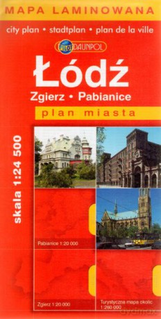 Łódź. Zgierz. Pabianice. Plan miasta w skali 1:24 500 [KSIĄŻKA]