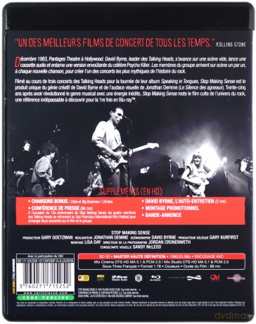 Talking Heads: Stop Making Sense [Blu-Ray]